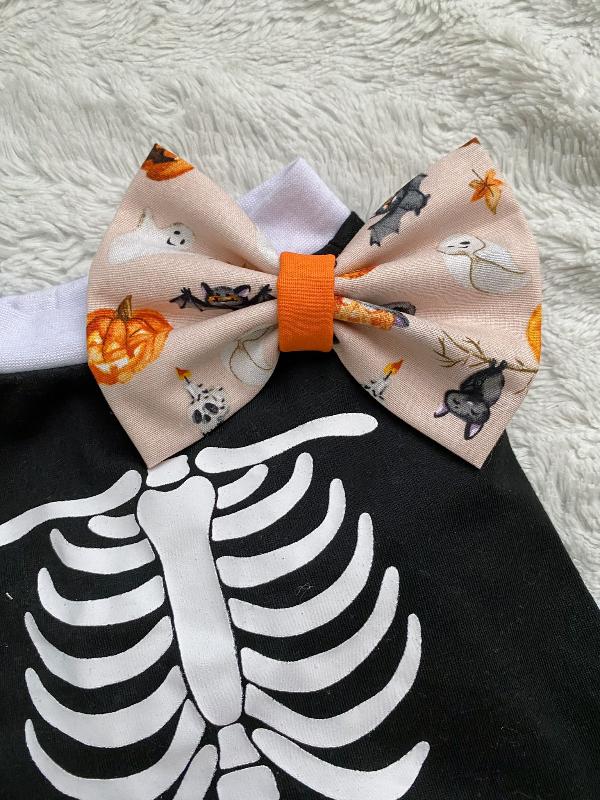 Spooky Boo Bow Tie Dog Bows NALZO The Label