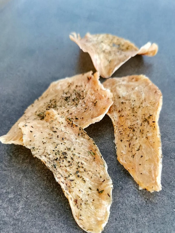 My Royal Treats Minty Chicken Dog Jerky » Dog Treats NALZO The Label