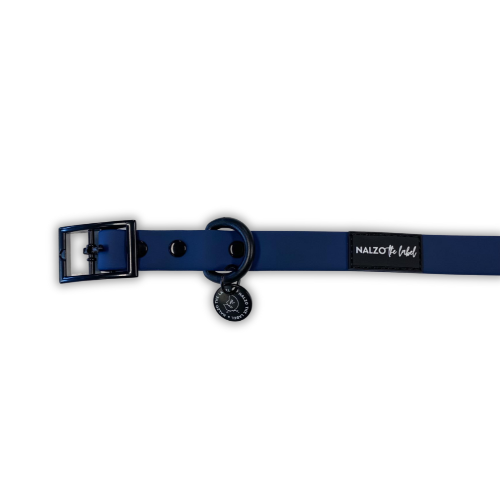 Navy Blue Waterproof Dog Collar - Waterproof