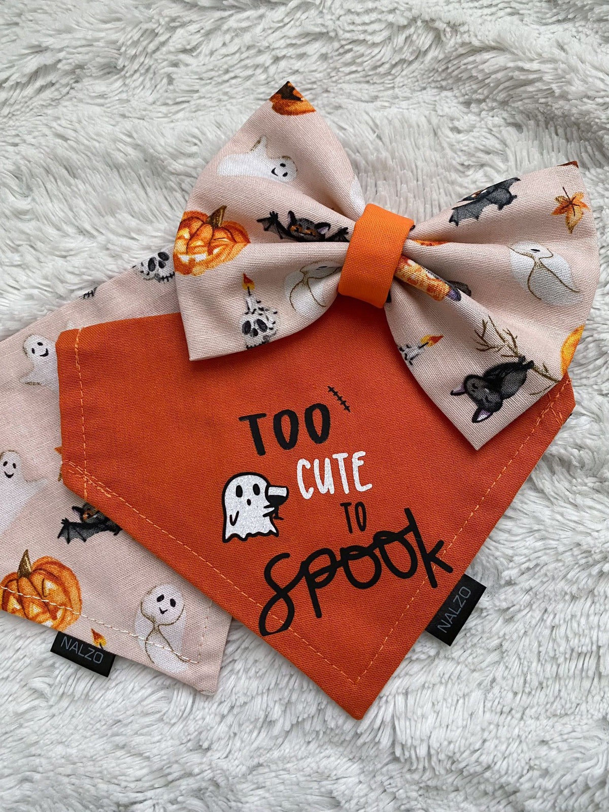 Spooky Boo Bow Tie/ Hair Bow