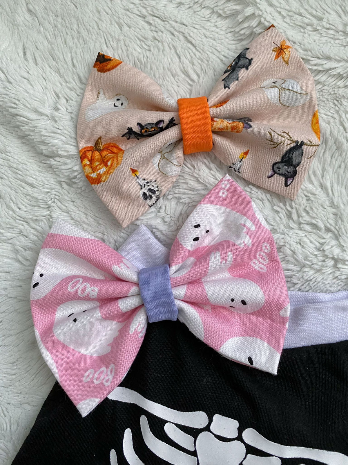 Spooky Boo Bow Tie/ Hair Bow