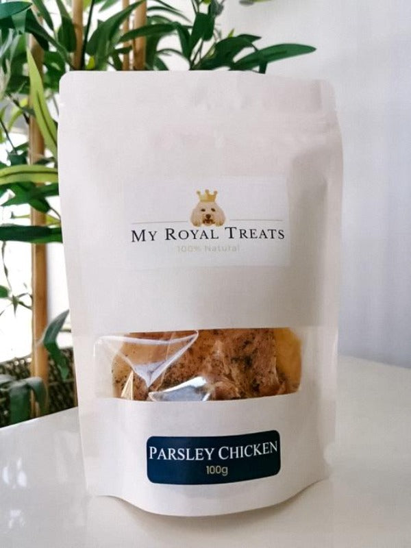 My Royal Treats Parsley Chicken Dog Jerky