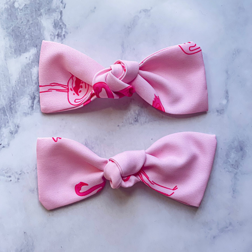 Pink Flamingo Knot Bow