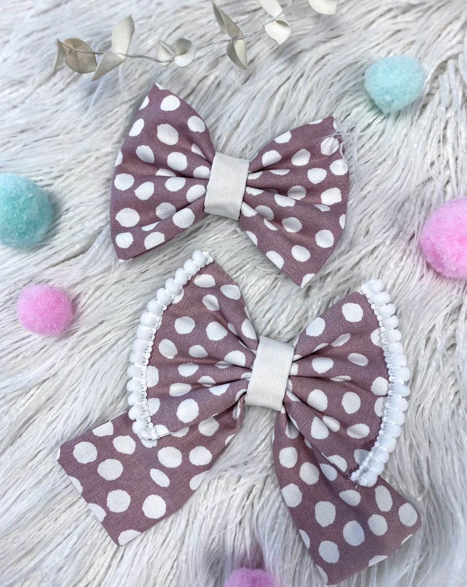 Pink Confetti Sailor/Bow Tie